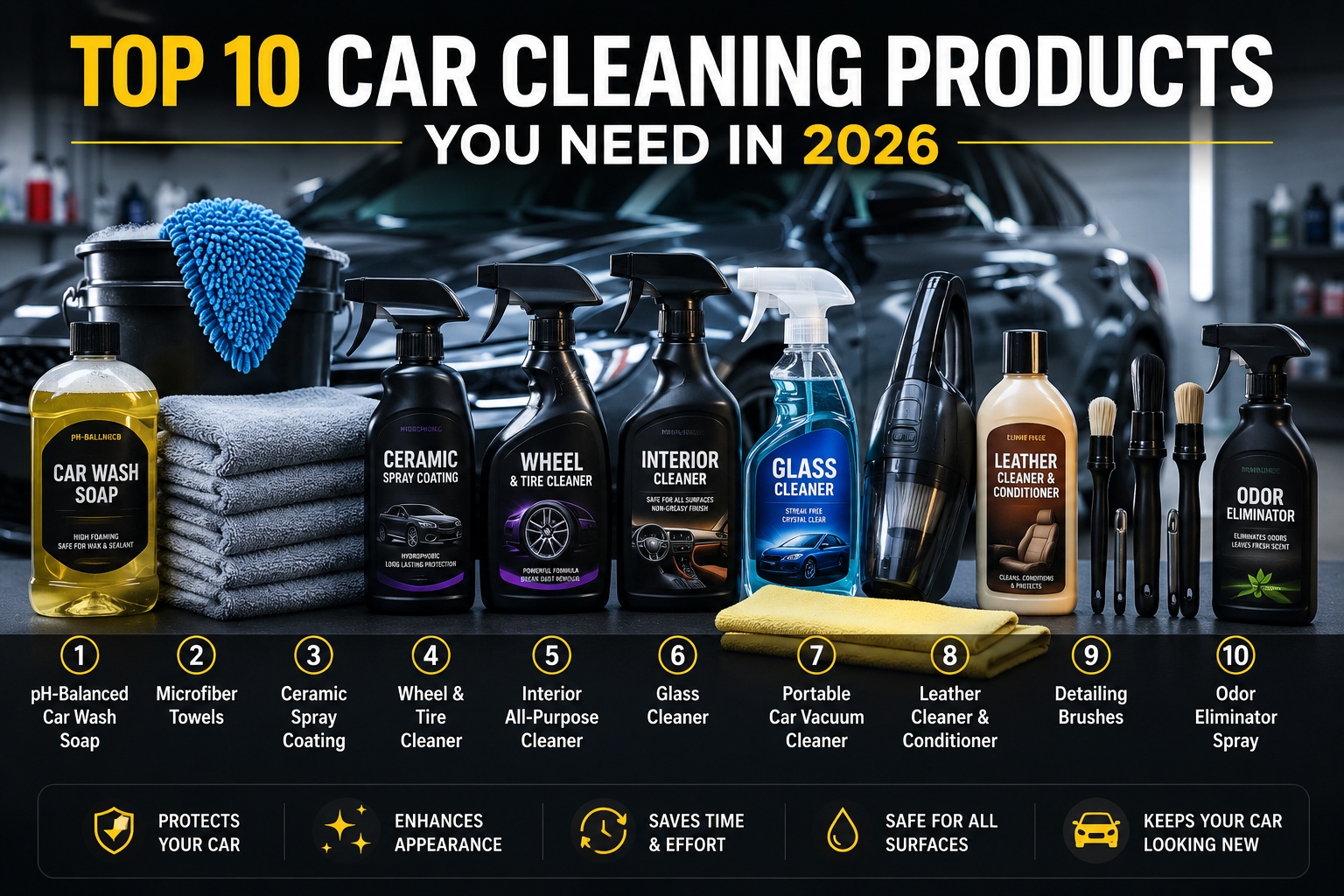 Top 10 Car Cleaning Products You Need in 2026