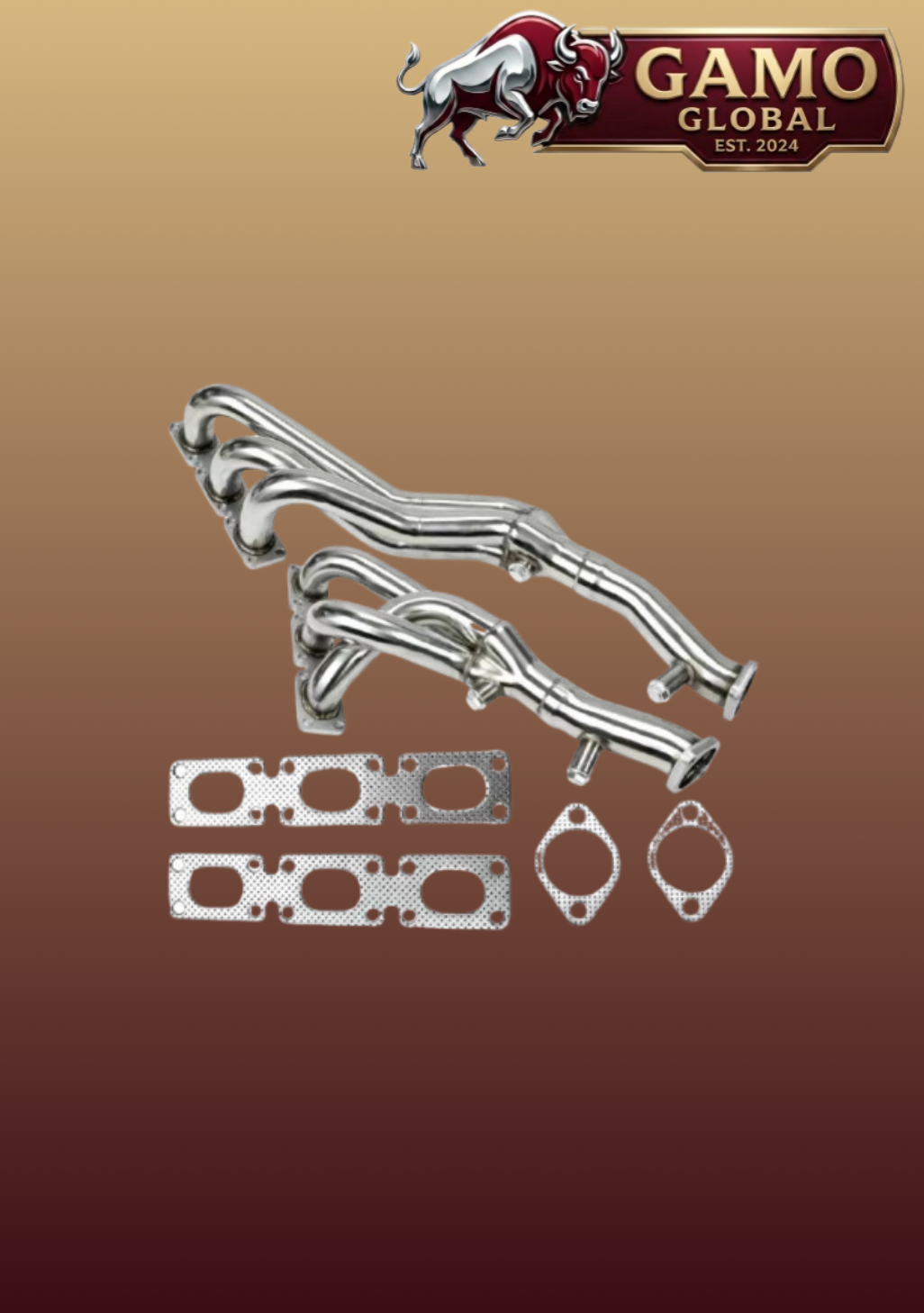 رأس العادم لسيارات بي إم دبليو E46 E39 Z4 01-06 2.5L 2.8L 3.0L L6.