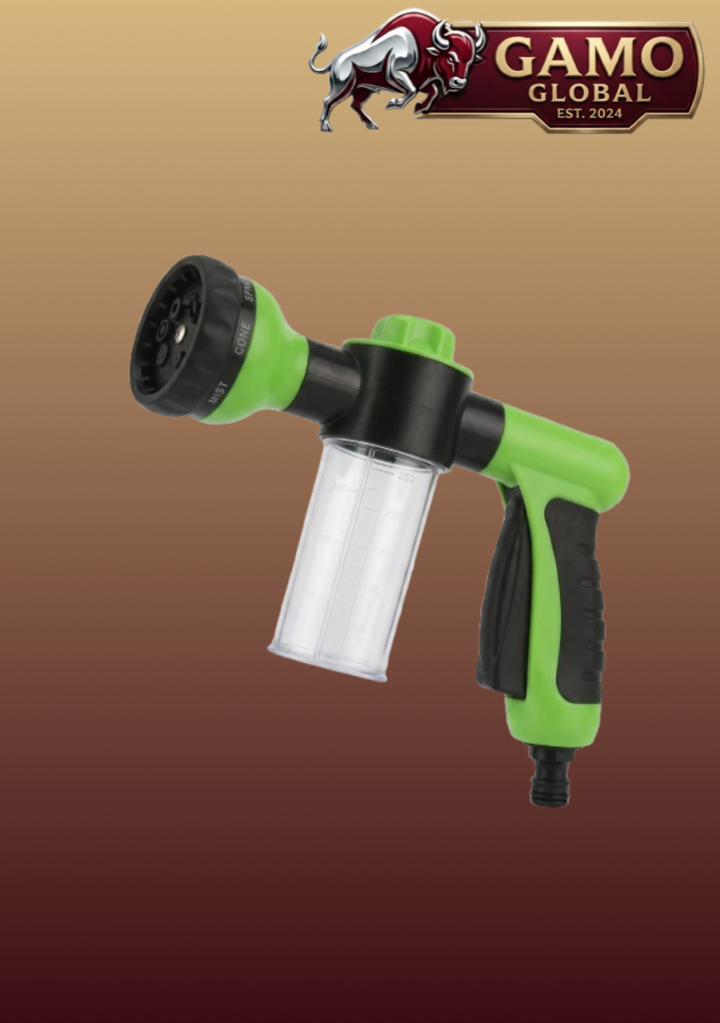 8-in-1 High Pressure Foam Spray Gun  Kit | Car Wash | 8 Spray Modes