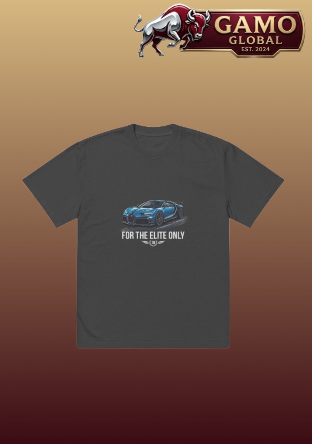"FOR THE ELITE ONLY" — OVERSIZED FADED T-SHIRT
